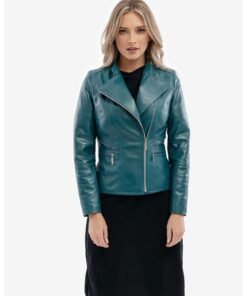 Jacheta biker din piele Adalite