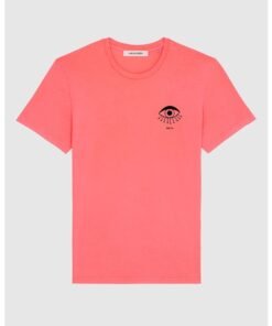 Tricou din bumbac organic cu decolteu la baza gatului
