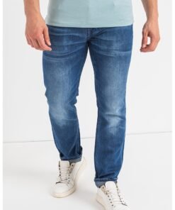 Blugi slim fit cu aspect decolorat Angels