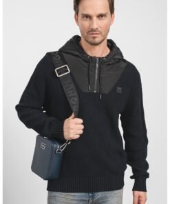 Pulover relaxed fit cu gluga Sibro