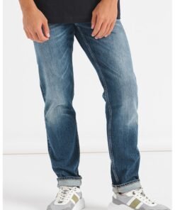 Blugi regular fit cu croiala dreapta