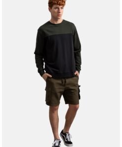 Bluza sport unisex cu model colorblock