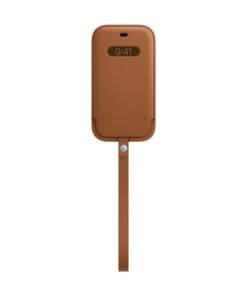Husa de protectie pentru iPhone 12 | 12 Pro - Leather Sleeve - MagSafe - Saddle Brown