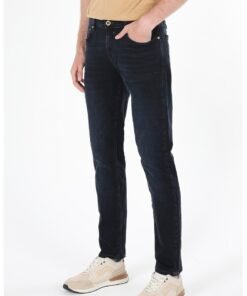 Blugi slim fit cu aspect decolorat