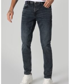 Blugi slim fit cu 5 buzunare