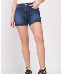 Pantaloni scurti din denim cu aspect decolorat