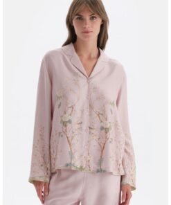 Camasa de pijama cu imprimeu floral