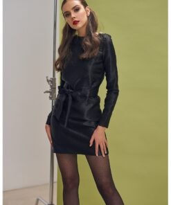 Rochie mini cu funda in talie