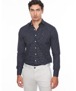 Camasa slim fit cu model