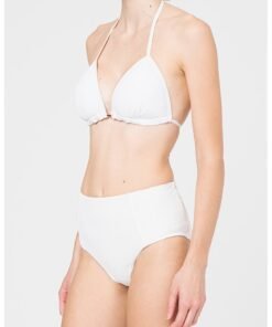 Sutien de baie cu cupe triunghiulare si aspect striat Iserry