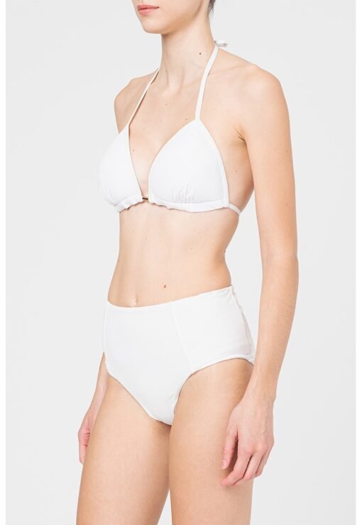 Sutien de baie cu cupe triunghiulare si aspect striat Iserry