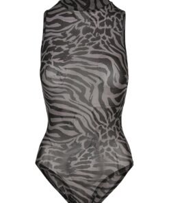 Top tip body cu animal print