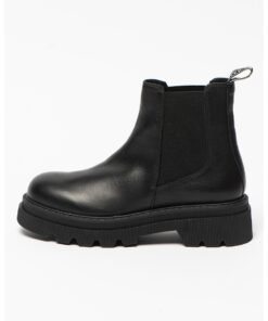 Ghete Chelsea de piele Tweed