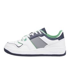 Pantofi sport de piele cu detalii contrastante