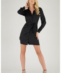 Rochie-camasa cu detaliu nod