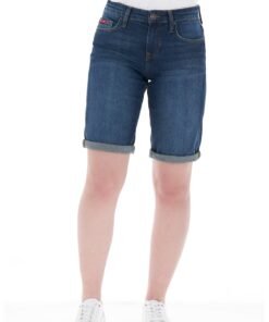Bermude de denim cu 5 buzunare