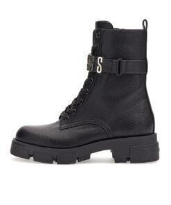 Ghete biker cu logo metalic