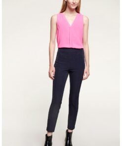 Pantaloni skinny cu talie inalta