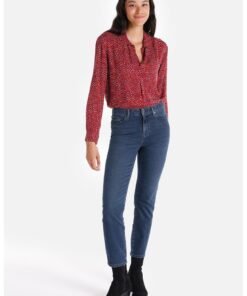 Blugi skinny cu talie inalta