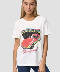 Tricou de bumbac cu imprimeu Stingray 4027