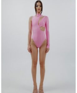 Body cu maneci lungi si decupaje