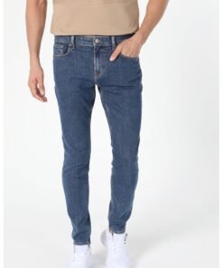 Blugi slim fit cu talie joasa