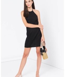 Rochie de bumbac si in - cu spate decupat