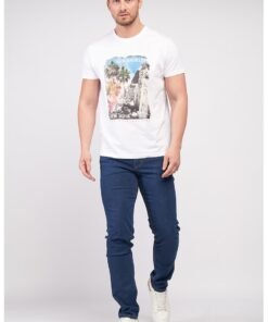 Blugi slim fit cu talie medie