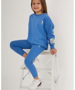 Pijama cu pantaloni lungi si logo