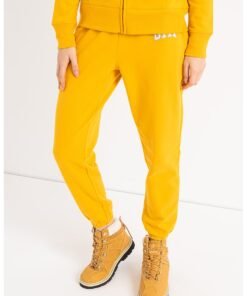 Pantaloni sport cu logo brodat