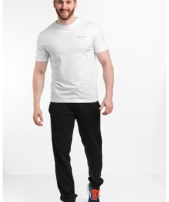 Tricou din amestec de bumbac cu decolteu la baza gatului