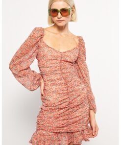 Rochie scurta cu imprimeu floral
