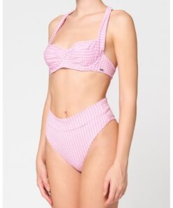 Sutien de baie cu model gingham Babydoll