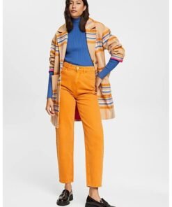 Pulover slim fit cu guler inalt