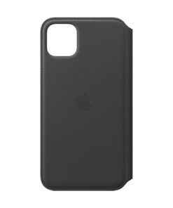 Husa de protectie pentru iPhone 11 Pro Max - Leather Folio - Black