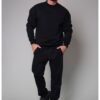 Costum sport din bumbac cu model uni