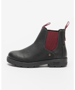 Ghete Chelsea de piele cu segmente din material textil Buddy
