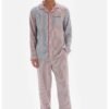Pantaloni de pijama cu model in dungi