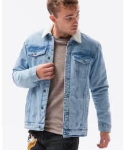Jacheta de denim aspect deteriorat