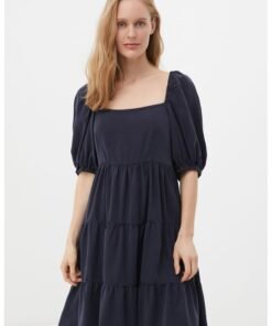Rochie evazata cu buzunare laterale