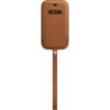 Husa de protectie pentru iPhone 12 mini Leather Sleeve - MagSafe - Saddle Brown