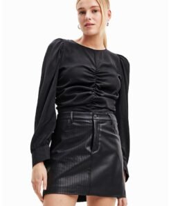 Bluza cu drapaj frontal
