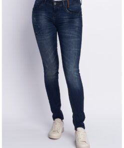 Blugi slim fit cu model cu 5 buzunare
