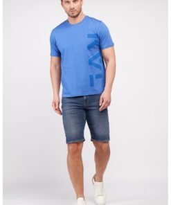 Bermude de denim cu talie medie