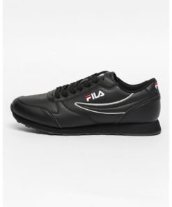 Pantofi sport de piele ecologica cu logo brodat Orbit Low