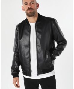 Jacheta bomber din piele ecologica