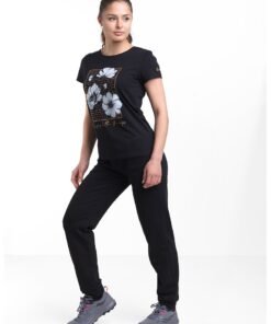 Tricou din amestec de bumbac organic cu model grafic
