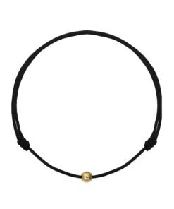 Bratara ajustabila decorata cu margele de aur de 14K