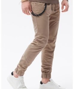 Pantaloni jogger conici cu snur de ajustare