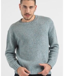 Pulover relaxed fit din amestec de lana